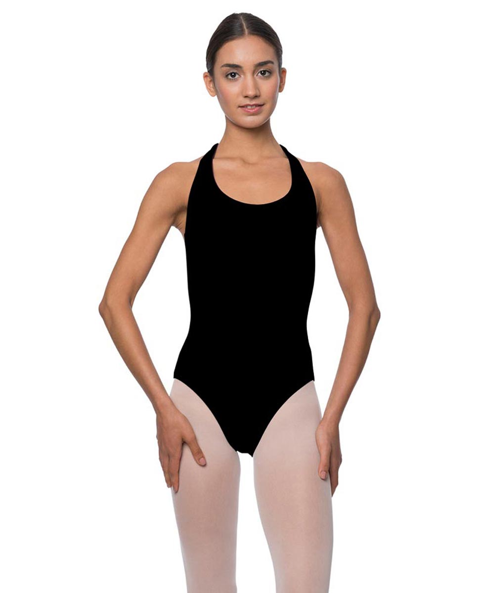 Adults Halterneck Dance Leotard Mallory BLK