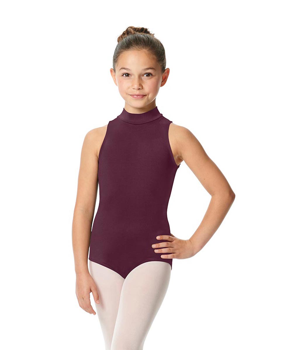 Child High Neck Dance Leotard Penelope WINE