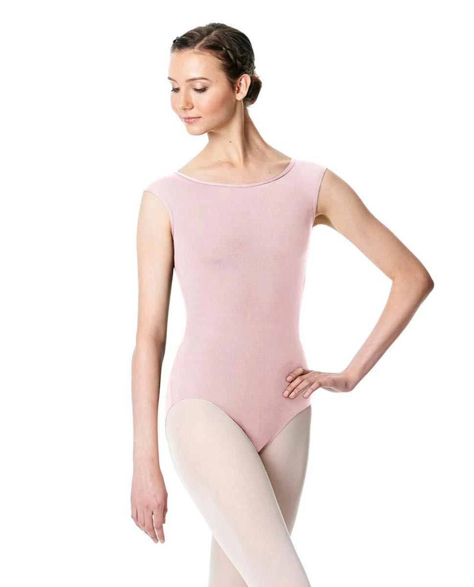 Cap Sleeve Open Back Dance Leotard Farah PNK