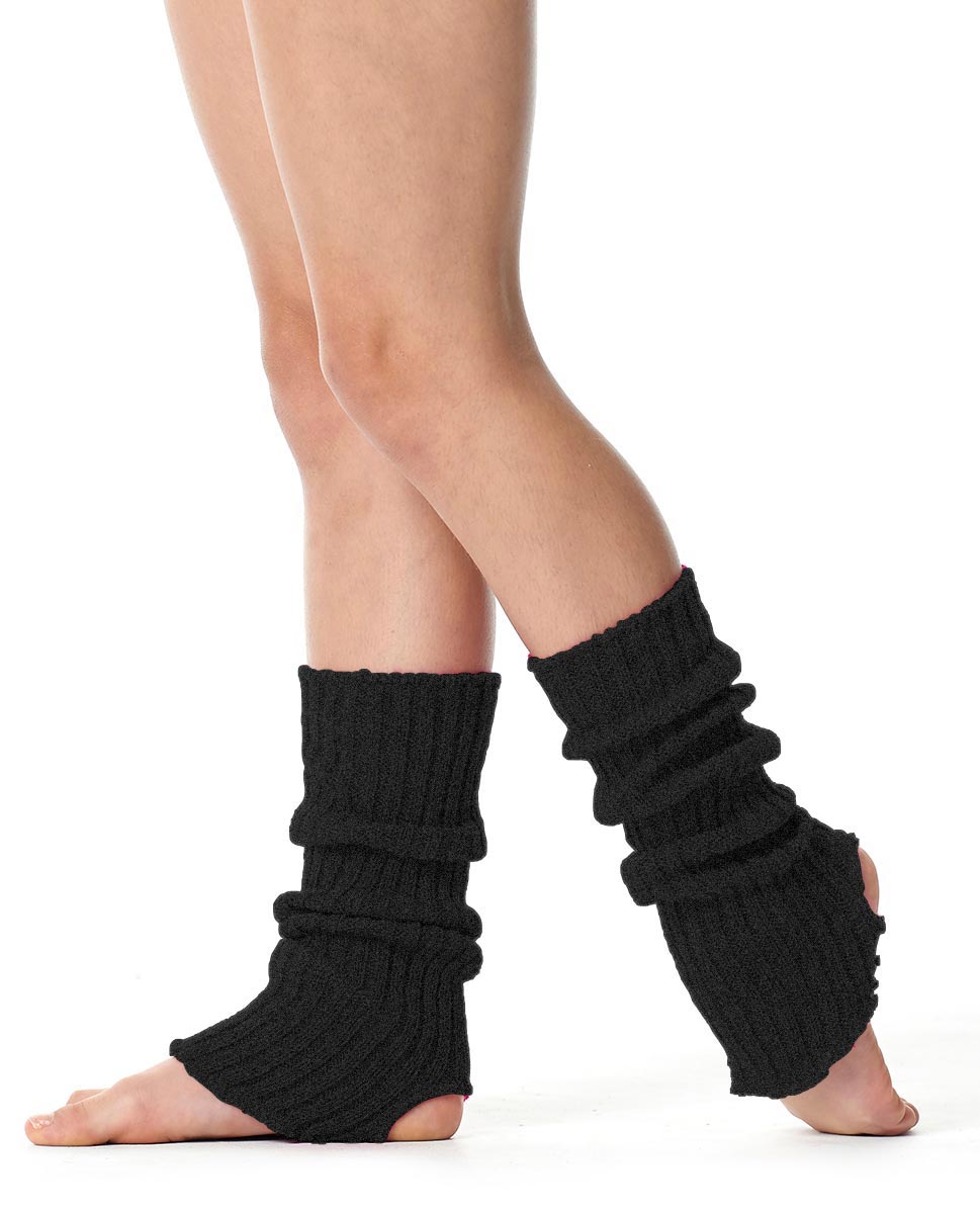 Adult Stirrup Leg Warmers 40 cm MBLK