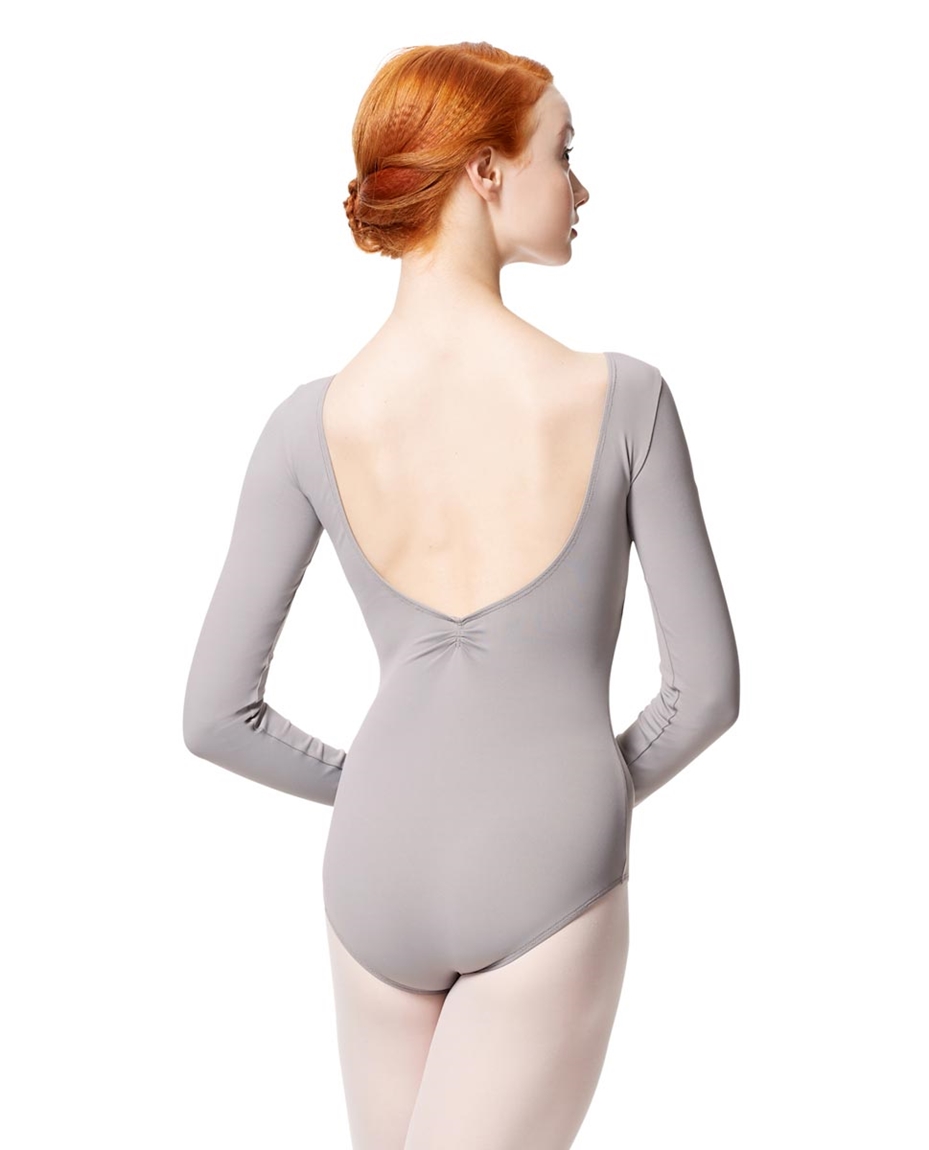 Adult Microfiber Long Sleeve Pinched Leotard Samantha 2-adult-microfiber-long-sleeve-pinched-leotard-samantha