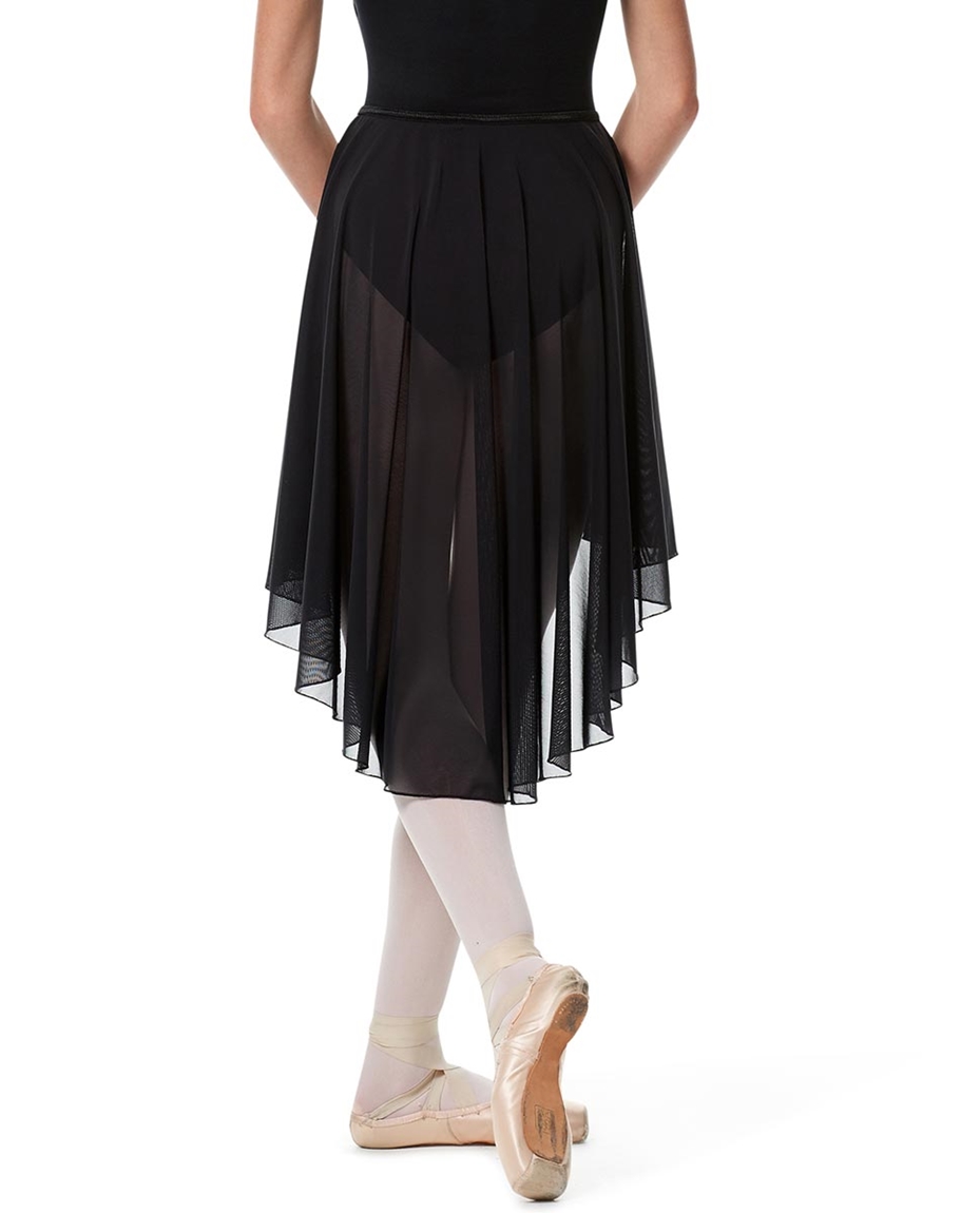 High Low Dance Skirt Lucrezia  Back-high-low-mesh-skirt