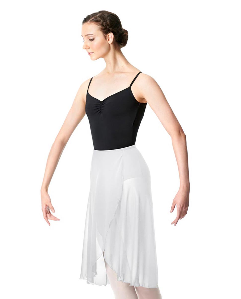 Midi Length Wrap Dance Skirt Addison WHI