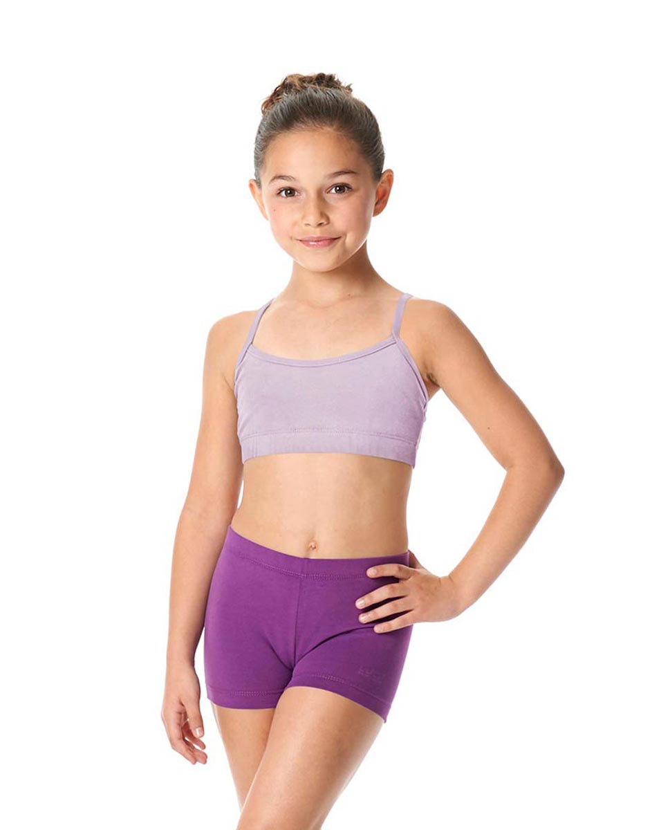 Child Girls Cotton Lycra X-Back Dance Bra Top Tatyana