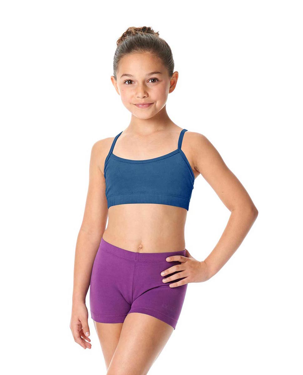 Child Camisole X-Back Dance Bra Top Evelin BLUE