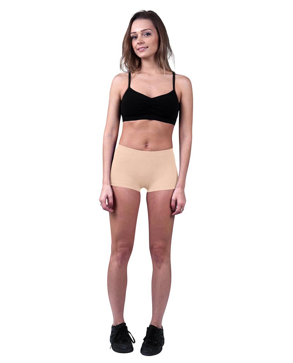 Lulli Womens Brushed Cotton Lycra Dance Hot Pants Isabella