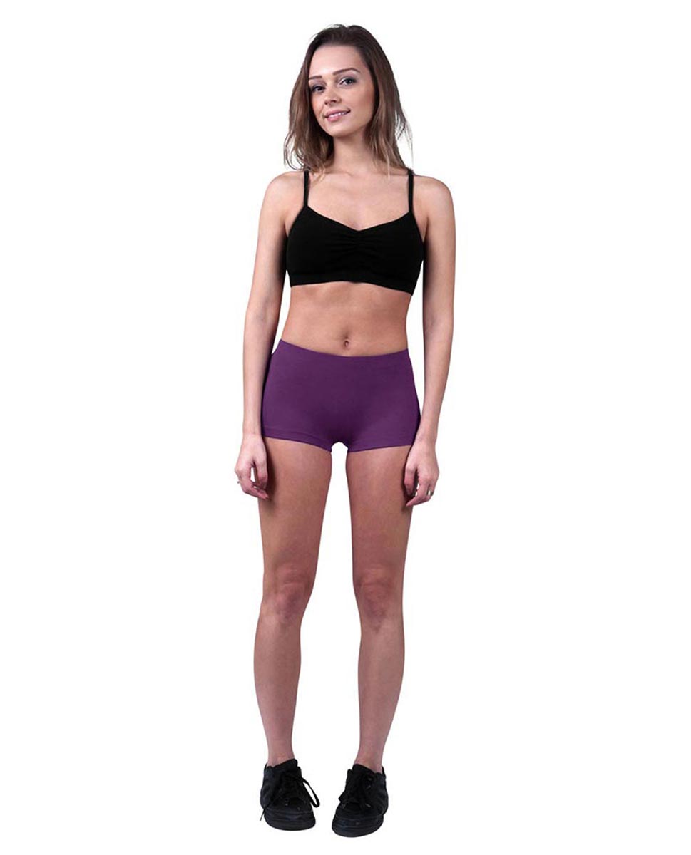 Lulli Womens Brushed Cotton Lycra Dance Hot Pants Isabella