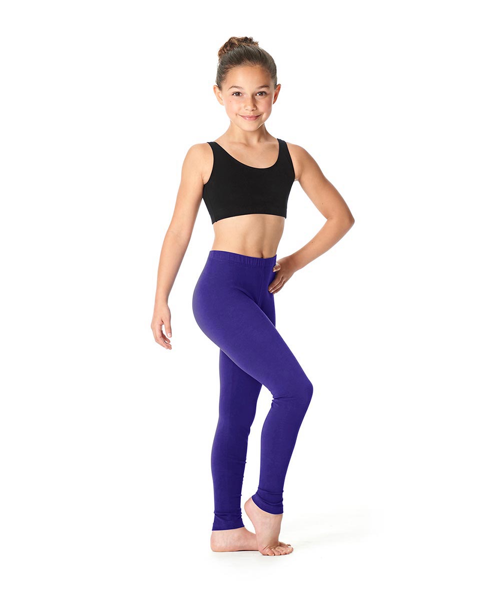 Girls Brushed Cotton Capri Dance Leggings Rayna