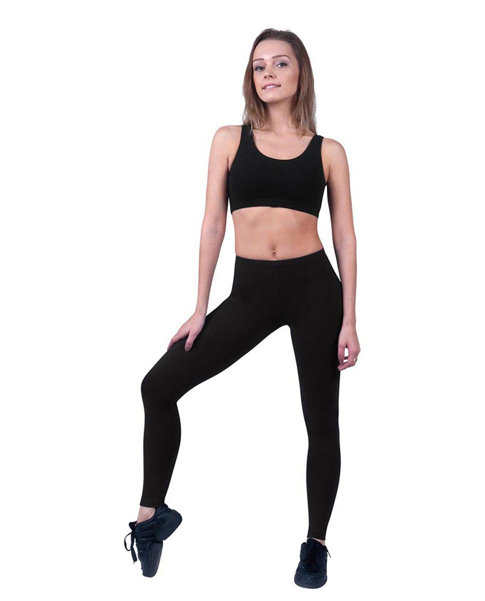 Wide Waist Ankle-Length Dance Leggings