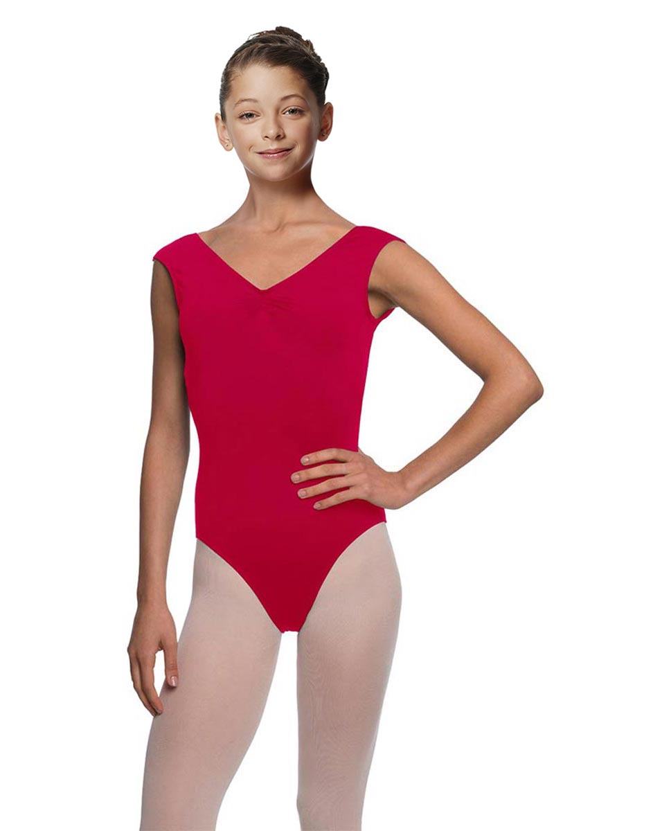 Girls Cap Sleeve Ballet Leotard Reyton DRED