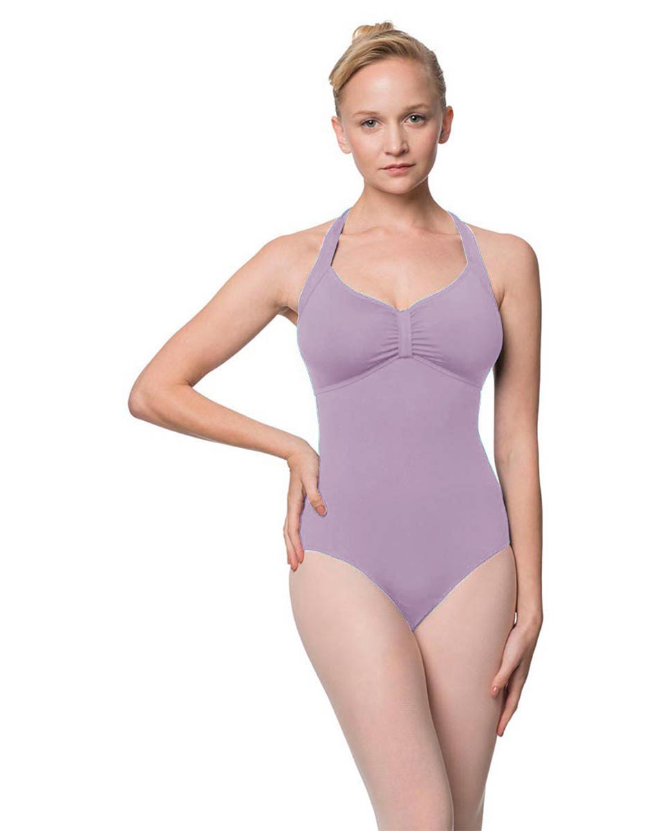 Adults Halter Open Back Dance Leotard Pearl LIL