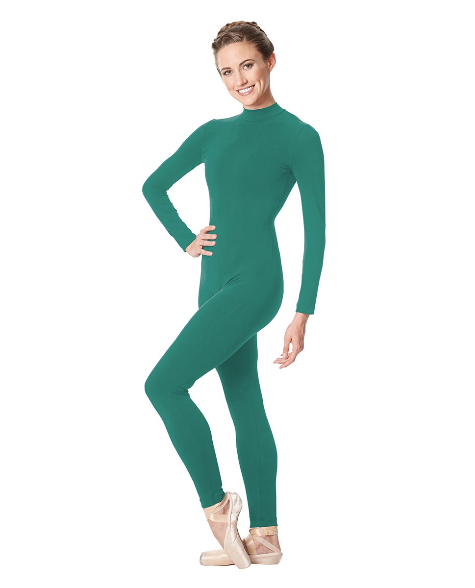 Adult Long Sleeve Mock Neck Dance Unitard Annabelle JAD