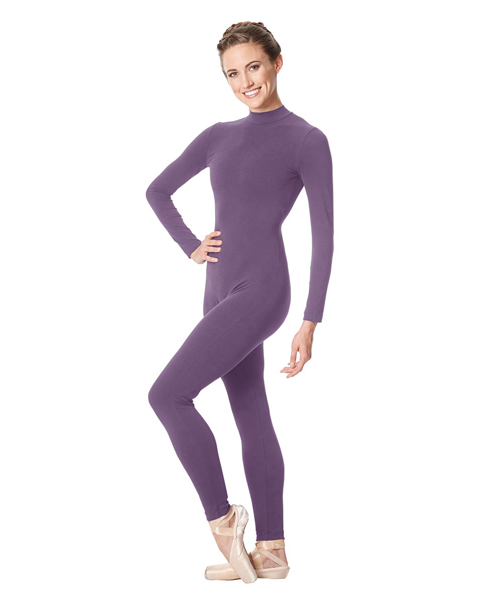 Adult Long Sleeve Mock Neck Dance Unitard Annabelle LAV