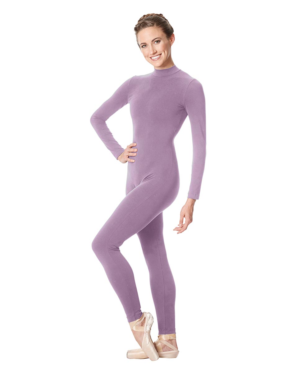 Adult Long Sleeve Mock Neck Dance Unitard Annabelle LIL