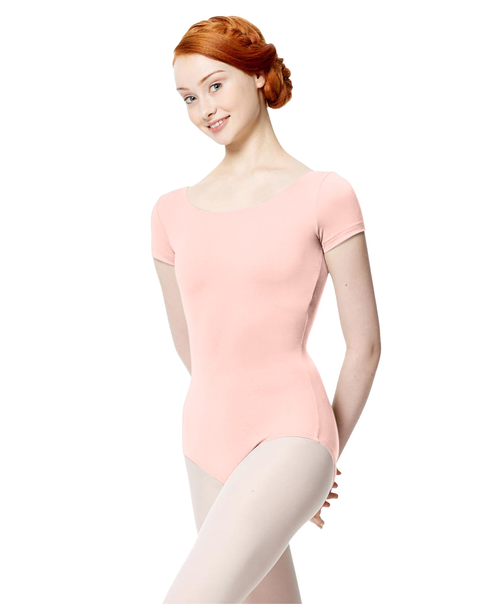 Adult Microfiber Short Sleeve Leotard Abigail LPNK