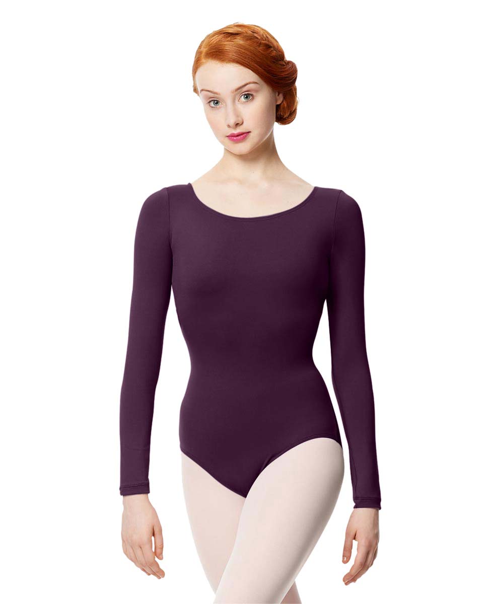 Adult Microfiber Long Sleeve Leotard Inez AUB