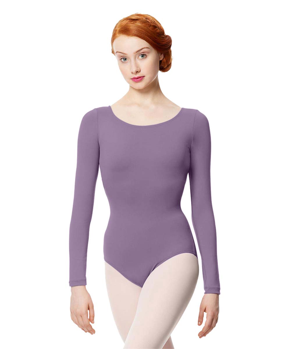 Women Microfiber Long Sleeve Leotard Inez - LULLI