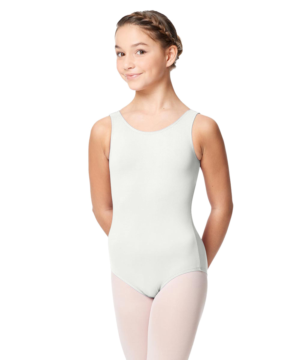 Child Scoop Neck Leotard for Child Yolanda WHI