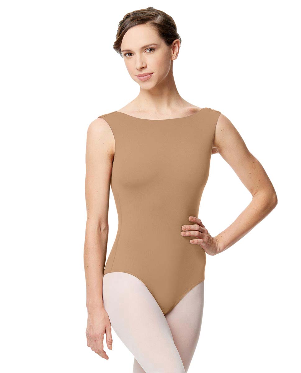 Adult Microfiber Low Back Tank Leotard Katia NUD