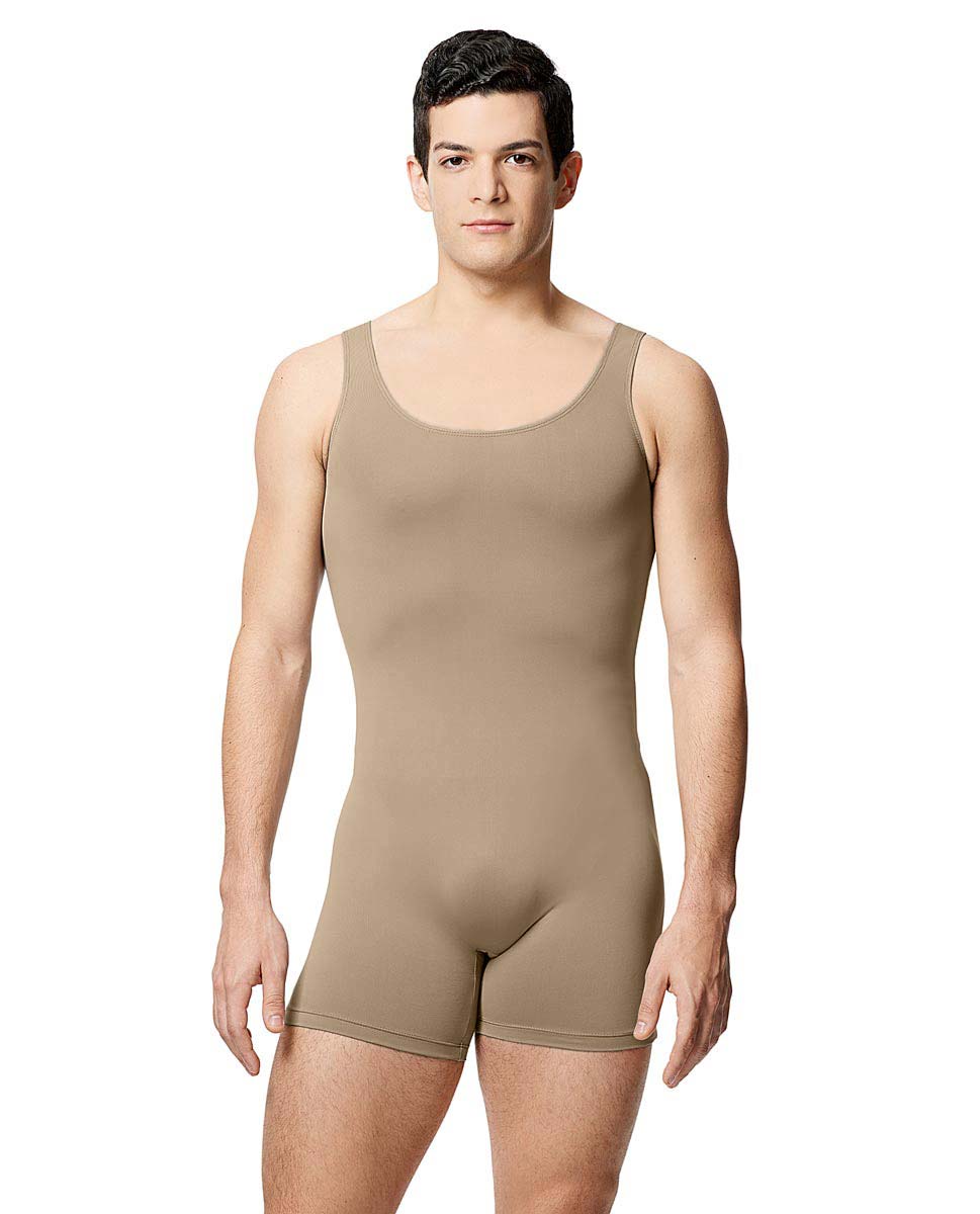 Mens Microfiber Tank Short Unitard Balzac NUD