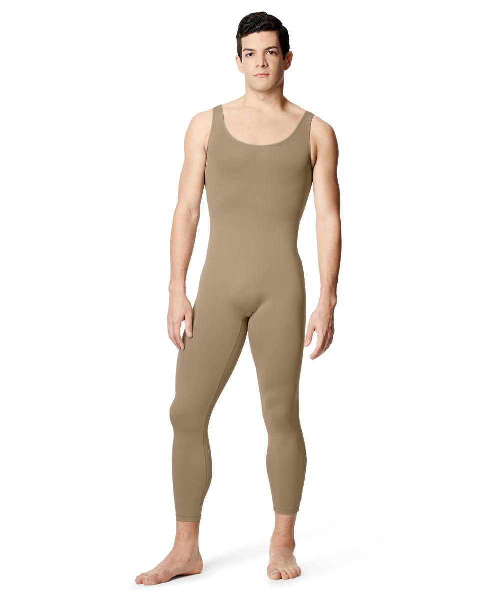 Mens Microfiber Footless Tank Unitard Baptiste NUD