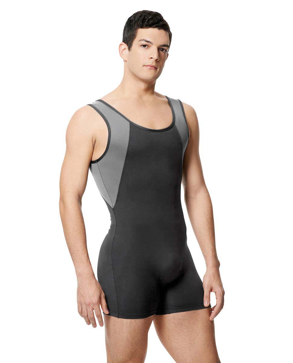 Mens Microfiber Duotone Short Unitard Mason DGRE