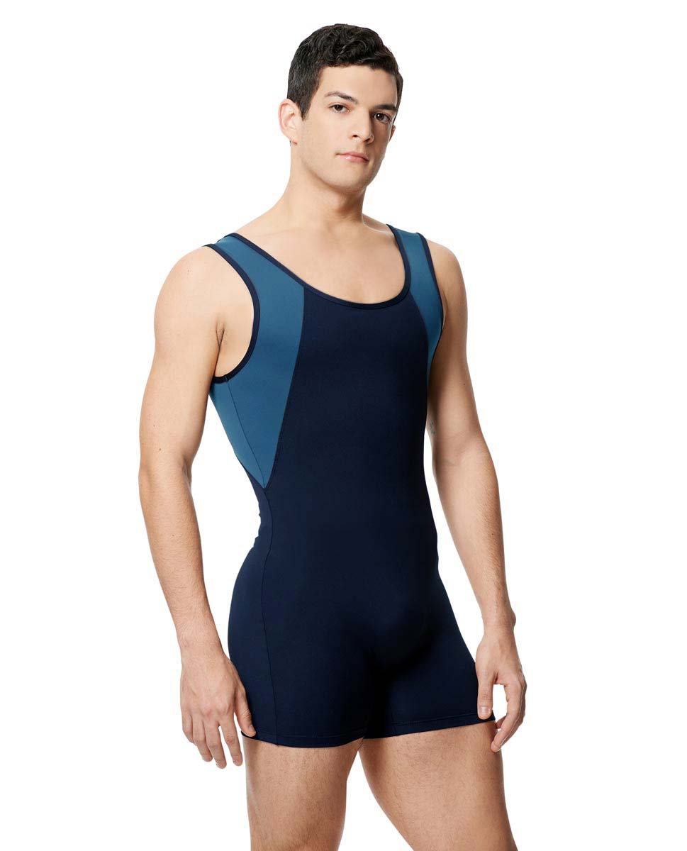 Mens Microfiber Duotone Short Unitard Mason NAY