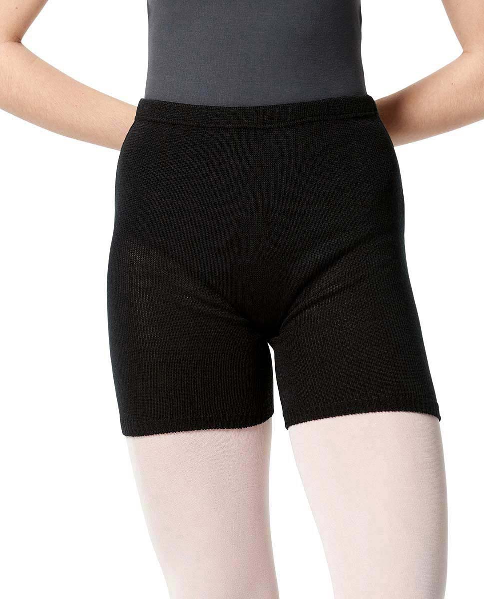 Lulli Adults Acrylic Melange Knit Warm Up Dance Pants with Shirred Hems