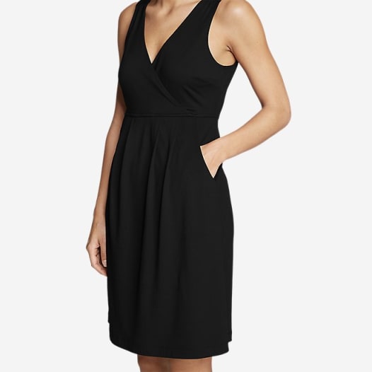 Women's Aster Crossover Dress - Solid Image 81