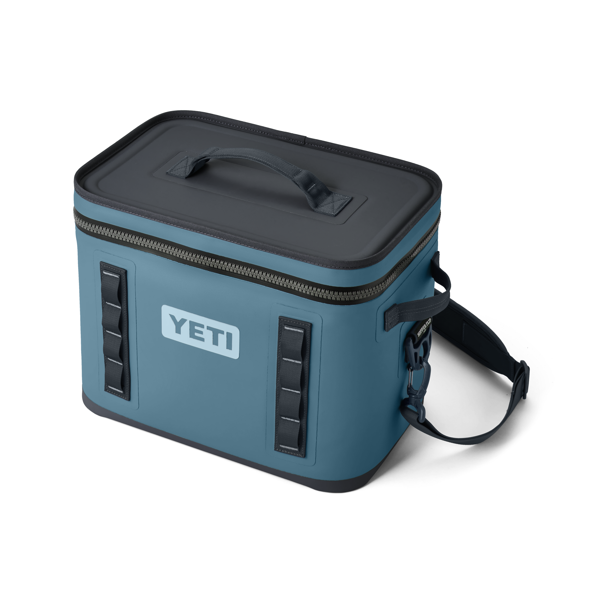 YETI Hopper Flip 12 Soft-Sided Portable Cooler - Fog Gray / Tahoe Blue -  YHOPF12G : BBQGuys