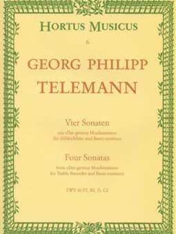 Telemann: 4 Sonatas for Treble Recorder & Basso