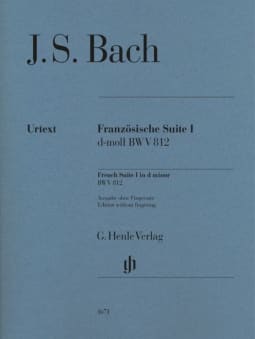 Bach: French Suite 1 in D minor, BWV 812 (w/o fingering)