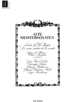 Alte Meistersonaten (Sonatas by Old Masters) for Violin