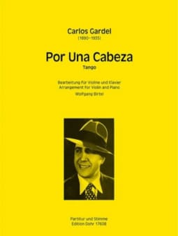 Gardel: Por Una Cabeza (Tango)-Violin/Piano
