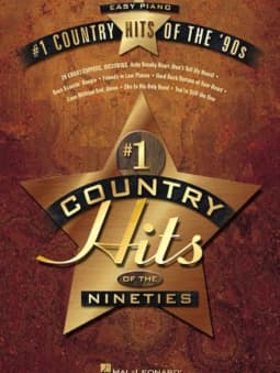 #1 Country Hits of the '90s: Easy Piano