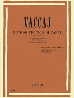 Vaccai: Practical Vocal Method- c\w CD (Contralto/Bass)