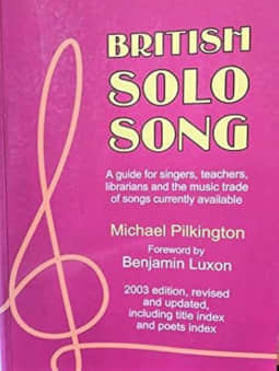 Pilkington: British Solo Song