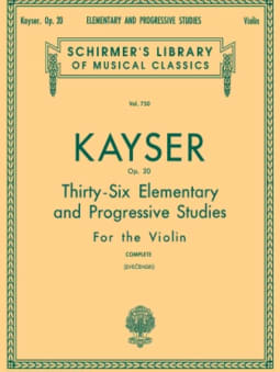 Kayser: Elementary & Progressive Studies,Op 20