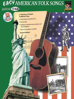 Easy American Folk songs with Guitar TAB c\w CD