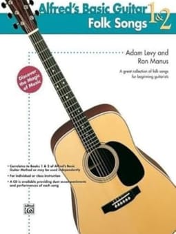 Alfred's Basic Guitar Folk Songs 1 & 2 c\w CD