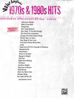 Value Songbooks: 1970s & 1980s Hits