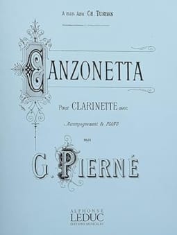 Pierne: Canzonetta (Clarinet/Piano)