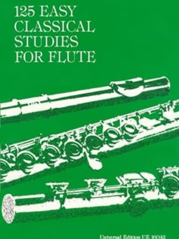 125 Easy Classical Studies For Flute (Flute solo)