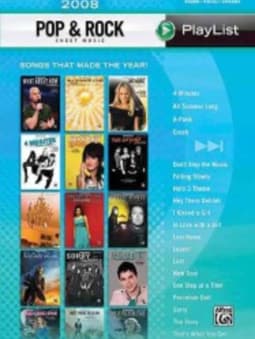2008 Pop & Rock Sheet Music Playlist