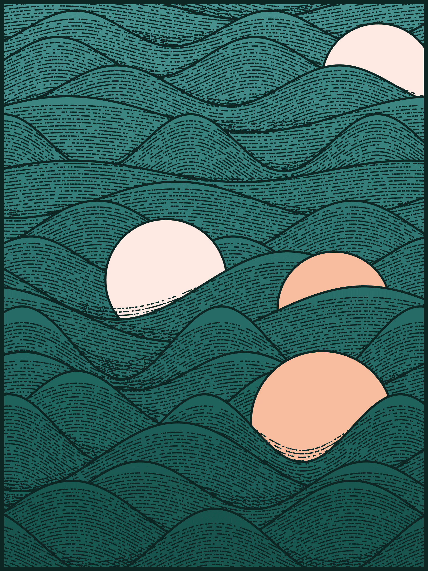 Pom Graphic Design's 'Sea Waves Pattern