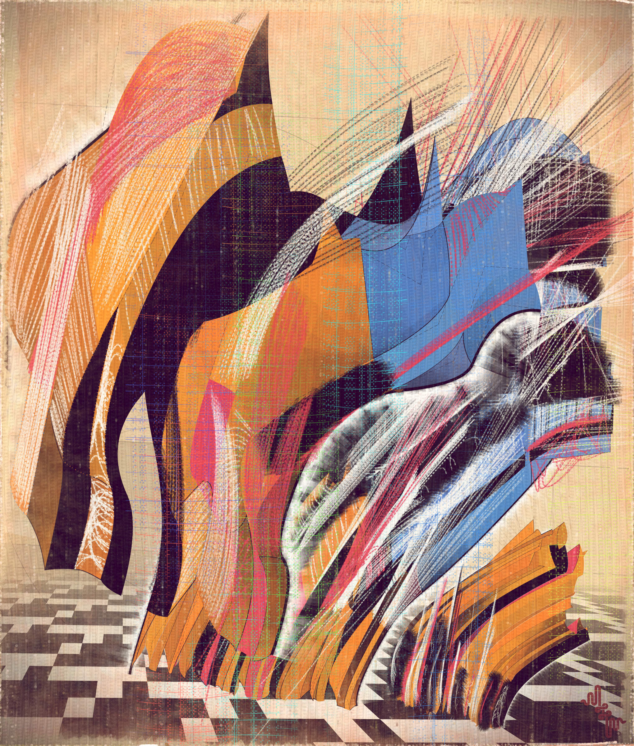 Amplitudes of Canvas #1000110