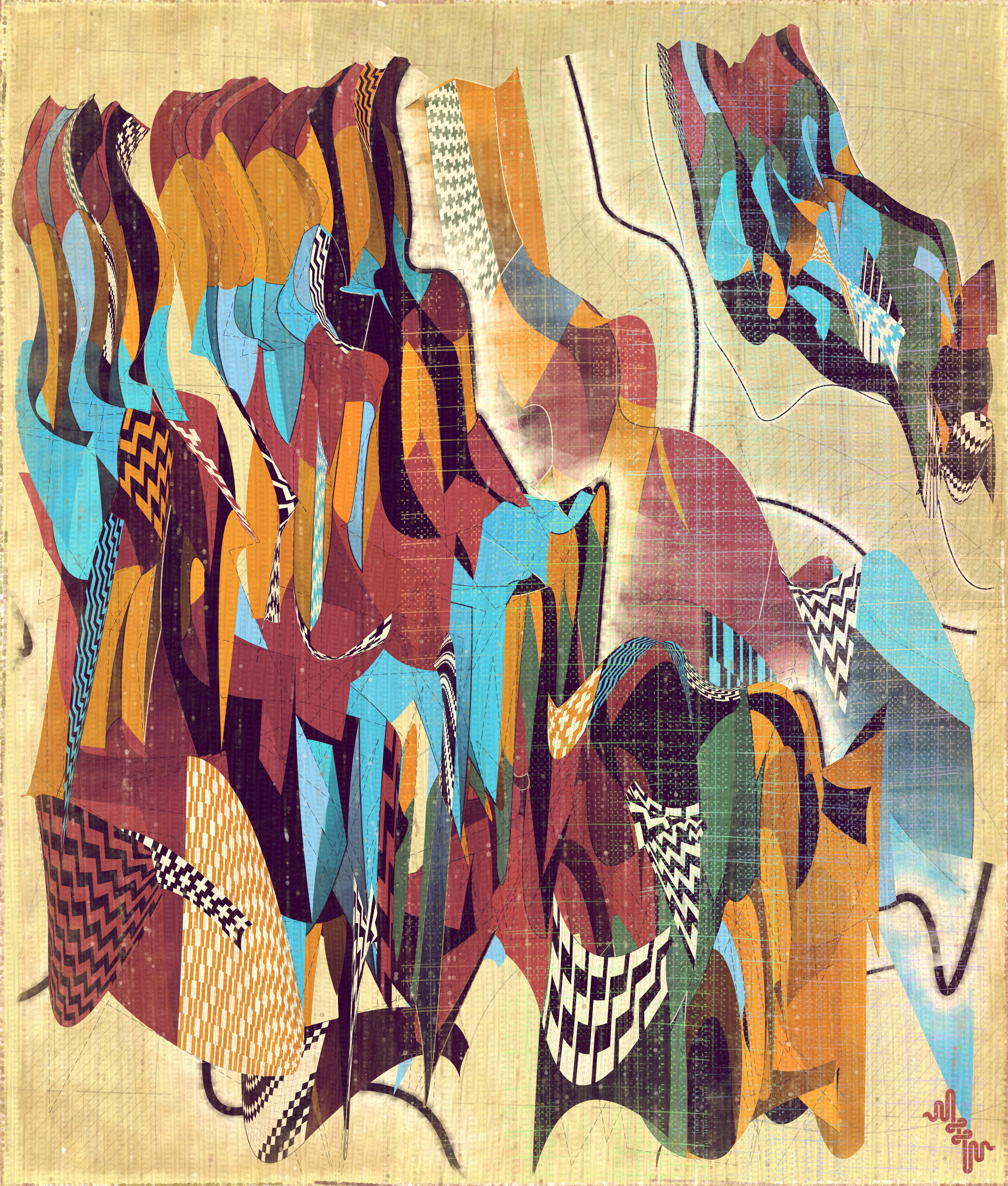 Amplitudes of Canvas #1000164