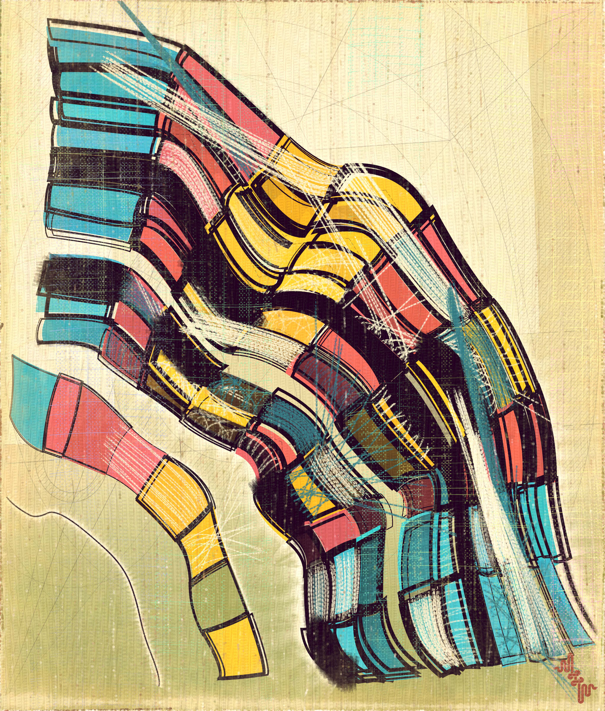 Amplitudes of Canvas #1000174