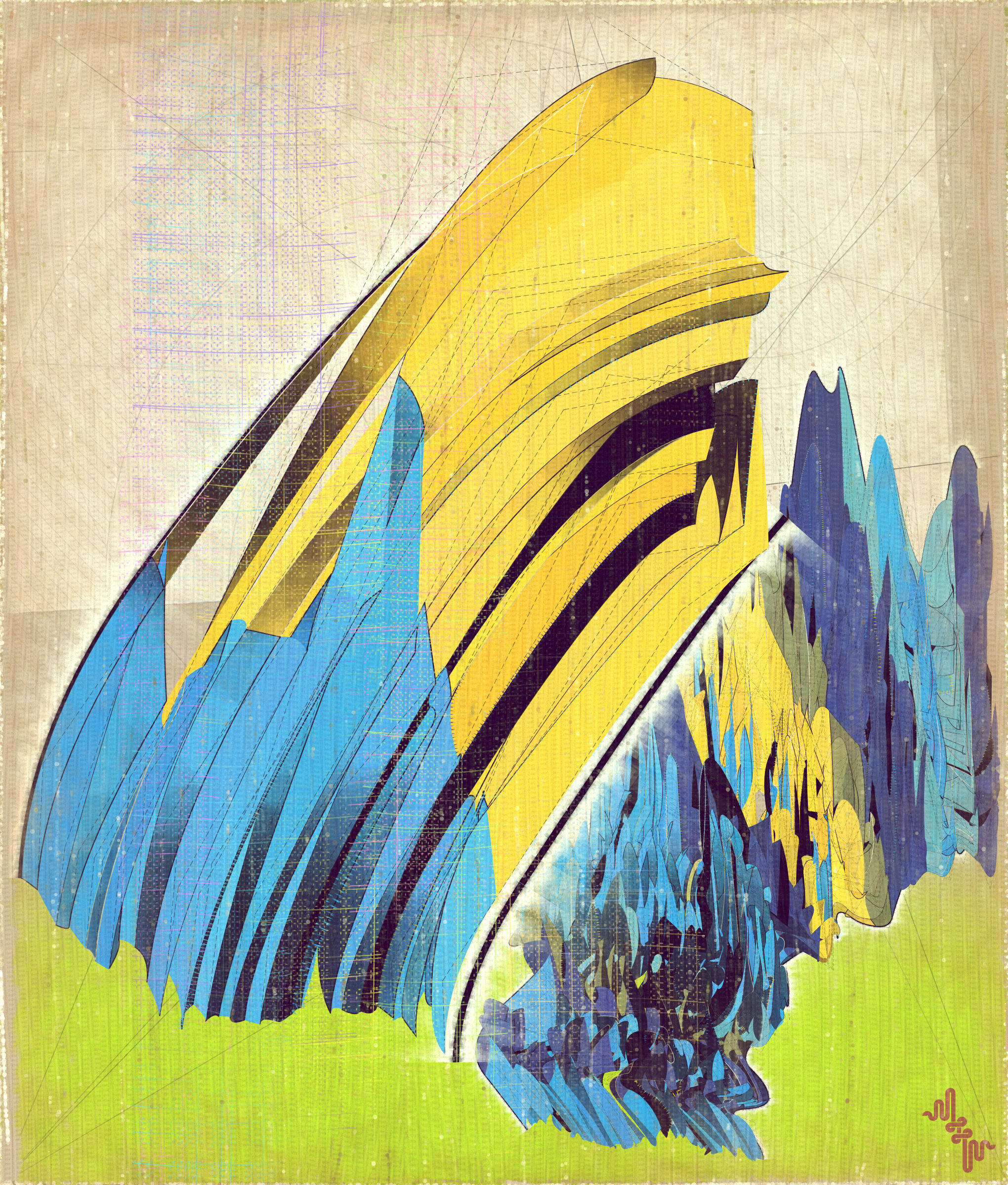Amplitudes of Canvas #1000176