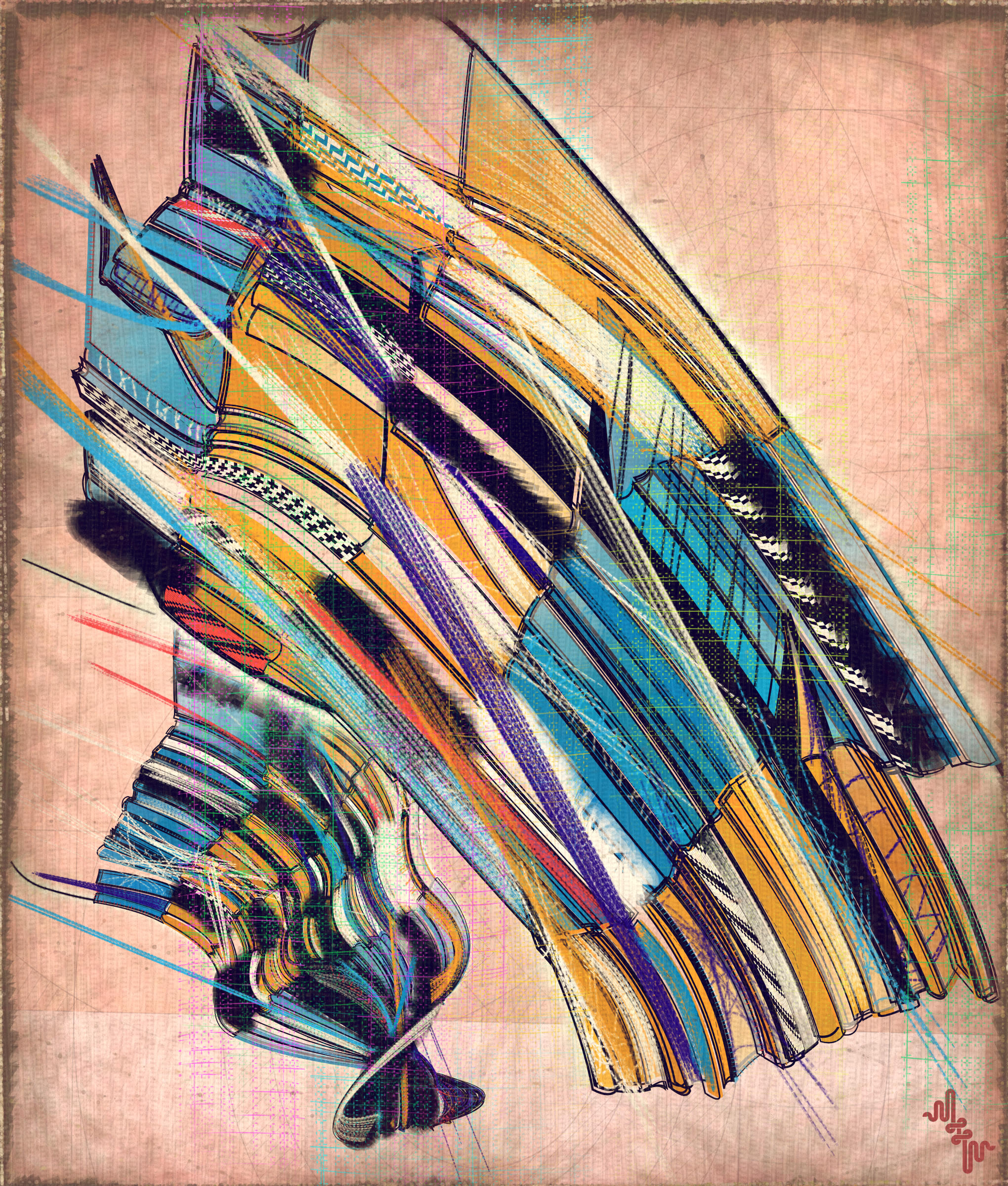 Amplitudes of Canvas #1000178